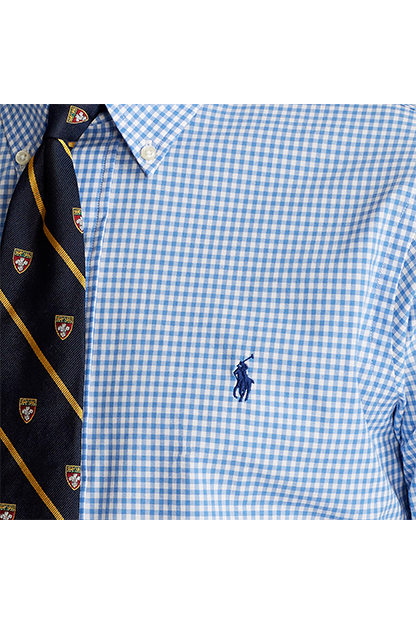 Blue/white check (Left)